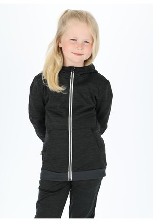 LOGO - Zip-up sweatshirt - charcoal melange charcoal melange