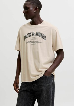 Jack & Jones, JJEDENVER LOGO TEE SS O-NECK SN - T-shirt print - moonbeam