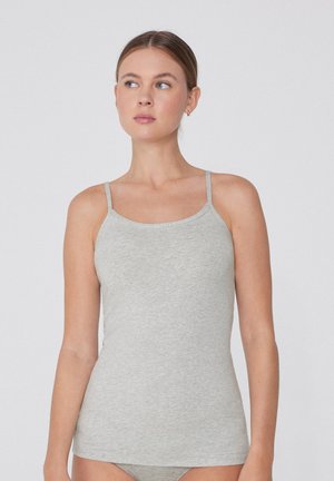 MIT RUNDHALSAUSSCHNITT AUS STRETCH - Unterhemd/-shirt - Grey
