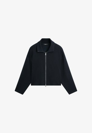 Massimo Dutti, Vest - mottled dark blue
