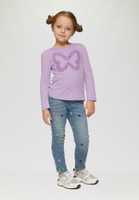 s.Oliver MET ARTWORK - Langarmshirt - lavendel