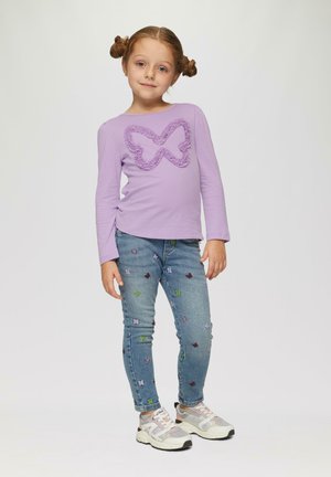 s.Oliver MET ARTWORK - Long sleeved top - lavendel