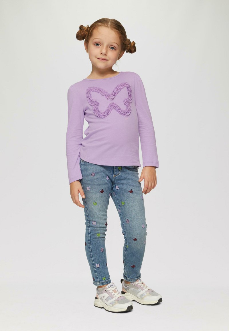 s.Oliver MET ARTWORK - Langarmshirt - lavendel