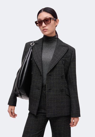 Gray Code Numbers Weekend Max Mara Trousers - dark grey - Zalando