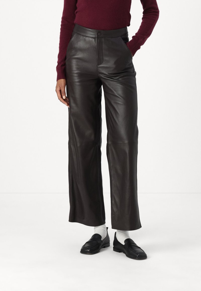 Malina FELISE PANTS - Kožne hlače - chocolate