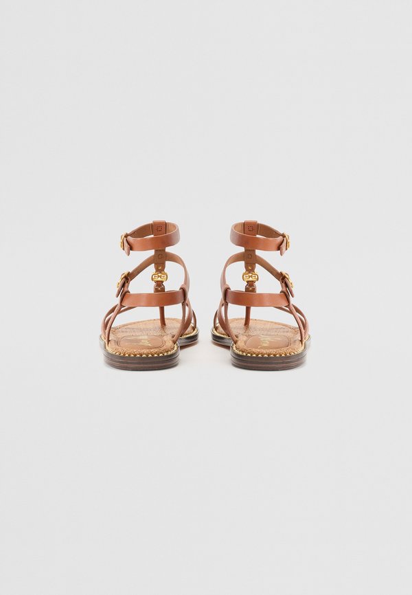 TEENI - T-bar sandals - rich cognac4