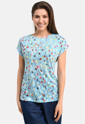 MIT PUNKTE-PRINT  - Print T-shirt - blue-multi