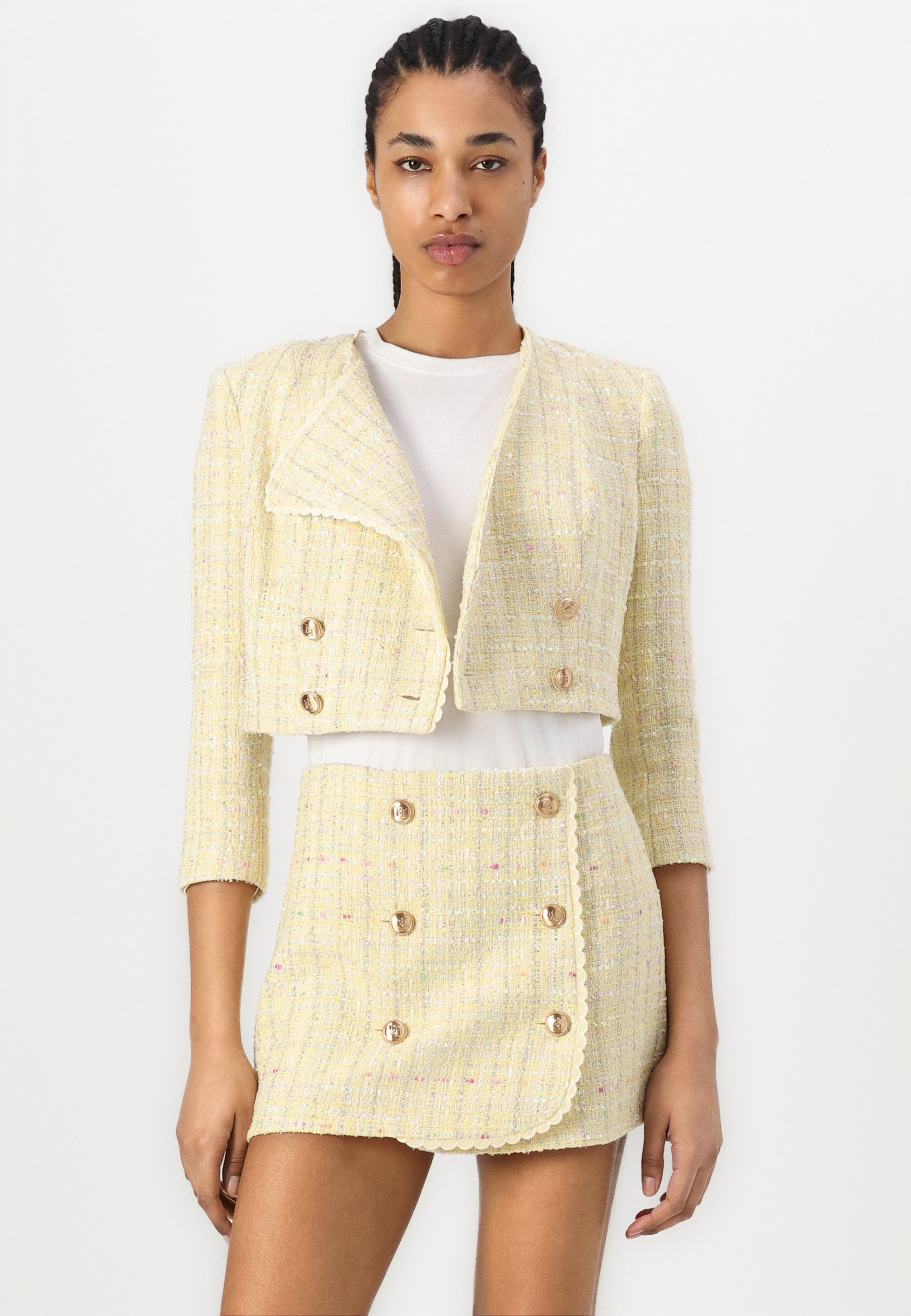 ジャケット ELISABETTA FRANCHI Women Jackets LGI16152E2DC7 Yellow Elisabetta Franchi jackets for women's Yellow 2025 | thebs.com