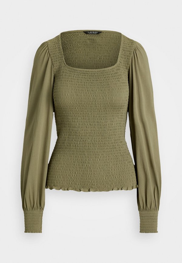 SMOCKED JERSEY BLOUSON SLEEVE TOP - Long sleeved top4