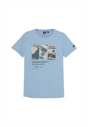 T-shirt print - blue bell