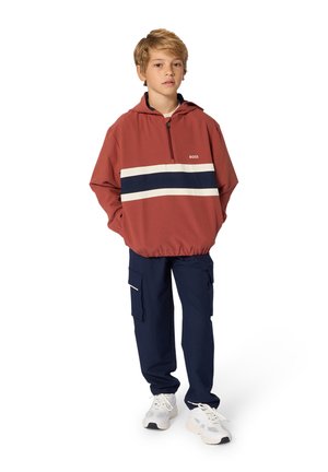 BOSS Kidswear, HOODED SWEATSHIRT KIDS TEENS - Sweat à capuche - crimson