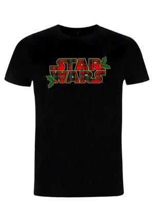 STAR WARS CLASSIC TARTAN LOGO - T-shirt z nadrukiem