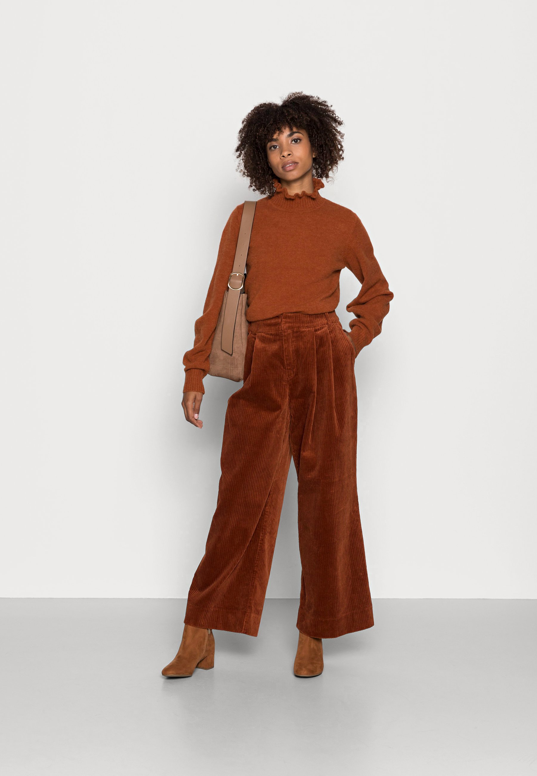 Noa Noa ORGANIC CORDUROY - Broek - ginger bread/Bruin - Zalando.nl