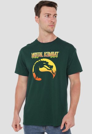 Cotton Soul, MORTAL KOMBAT KLASSIC/LOGO - T-Shirt print - dark green