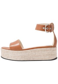 Vagabond Platform sandals - tan