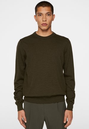 KEANE CREW NECK - Striktrøje - forest green