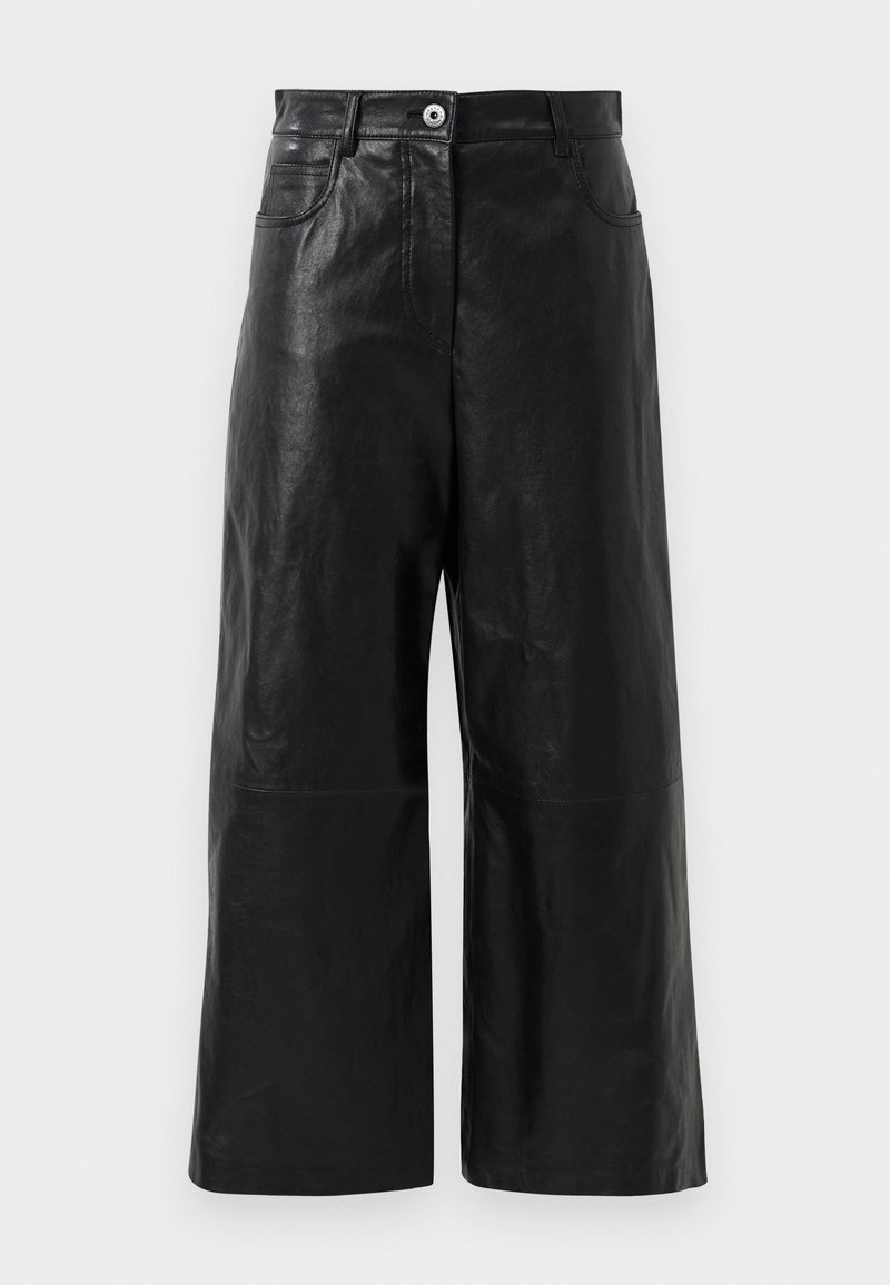 Weekend Max Mara Leren broek zwart Weekend Max Mara Leren broek zwart