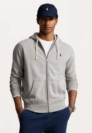 THE RL FLEECE HOODIE - Felpa con zip - andover heather