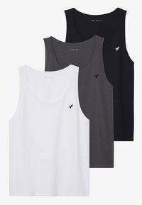 3 PACK - Débardeur - black/white/grey