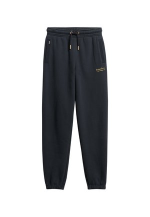 Superdry ESSENTIAL LOGO CUFFED JOGGERS - Tracksuit bottoms - richest navy