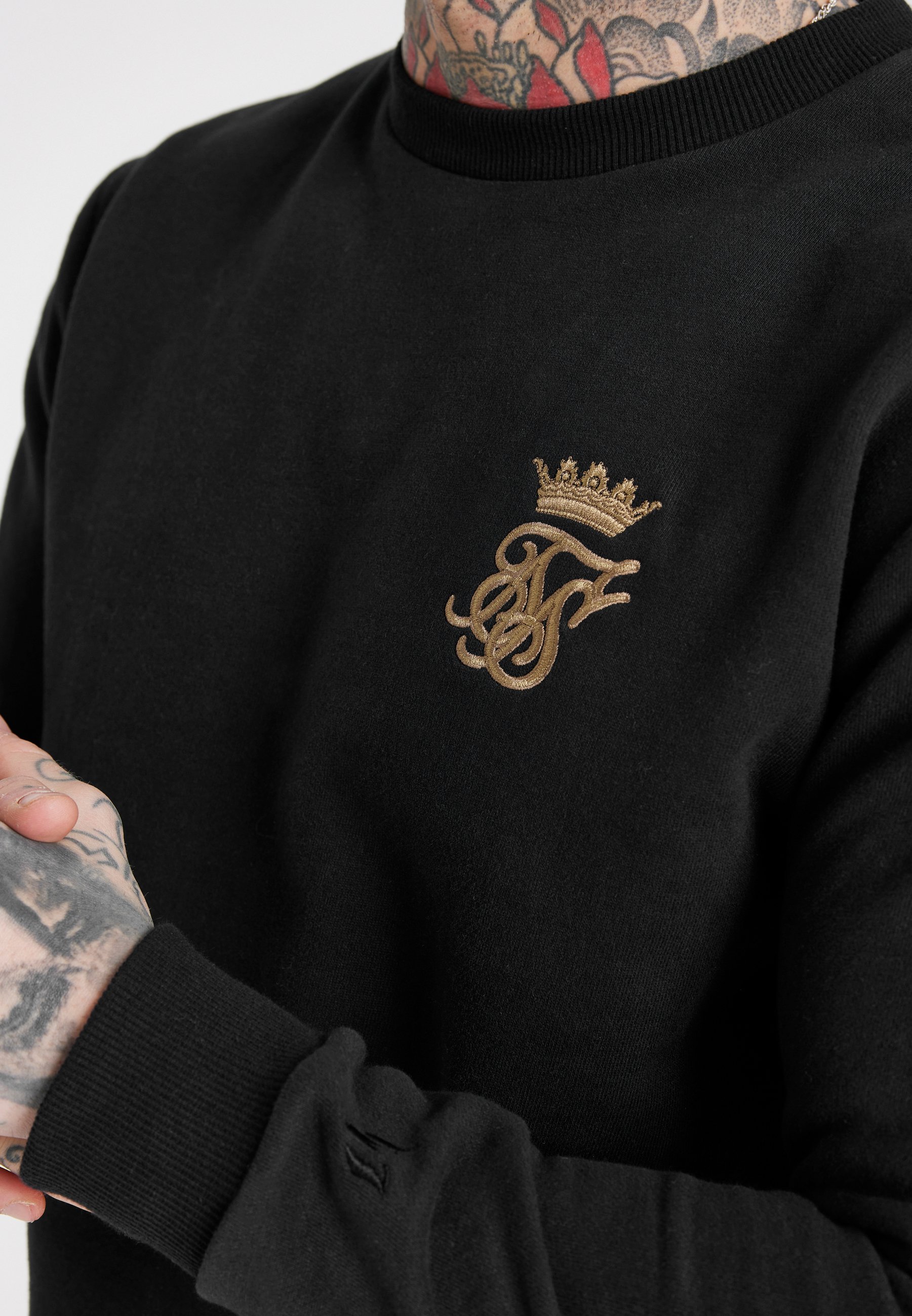 Siksilk fade crew sweatshirt Clearance