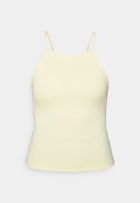 BUILT IN BRA HALTERNECK TANK - Top - yellow steam