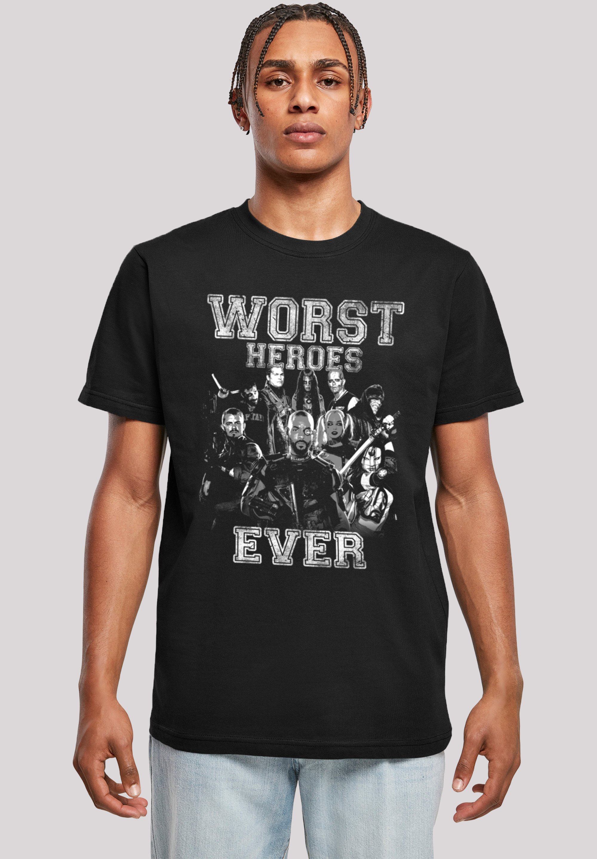 F4NT4STIC DC COMICS SUICIDE SQUAD WORST HEROES EVER - Print T-shirt - black  - Zalando