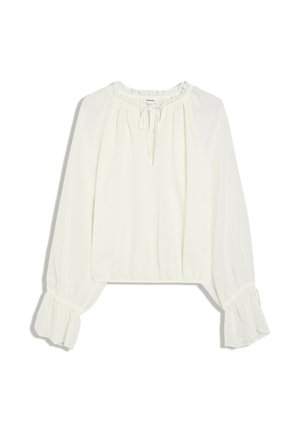 Bershka, CHIFFON LONG SLEEVE SHIRT - SHIRT - Blouse - beige