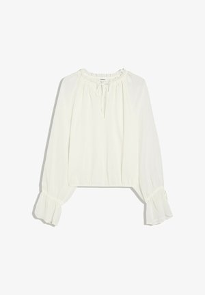 Bershka, CHIFFON LONG SLEEVE SHIRT - SHIRT - Blouse - beige