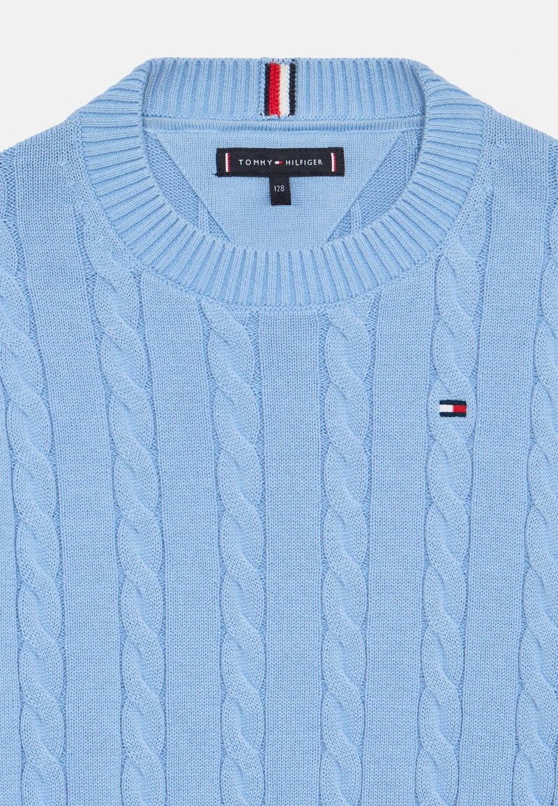Tommy Hilfiger CABLE SWEATER Strickpullover cloudy blue