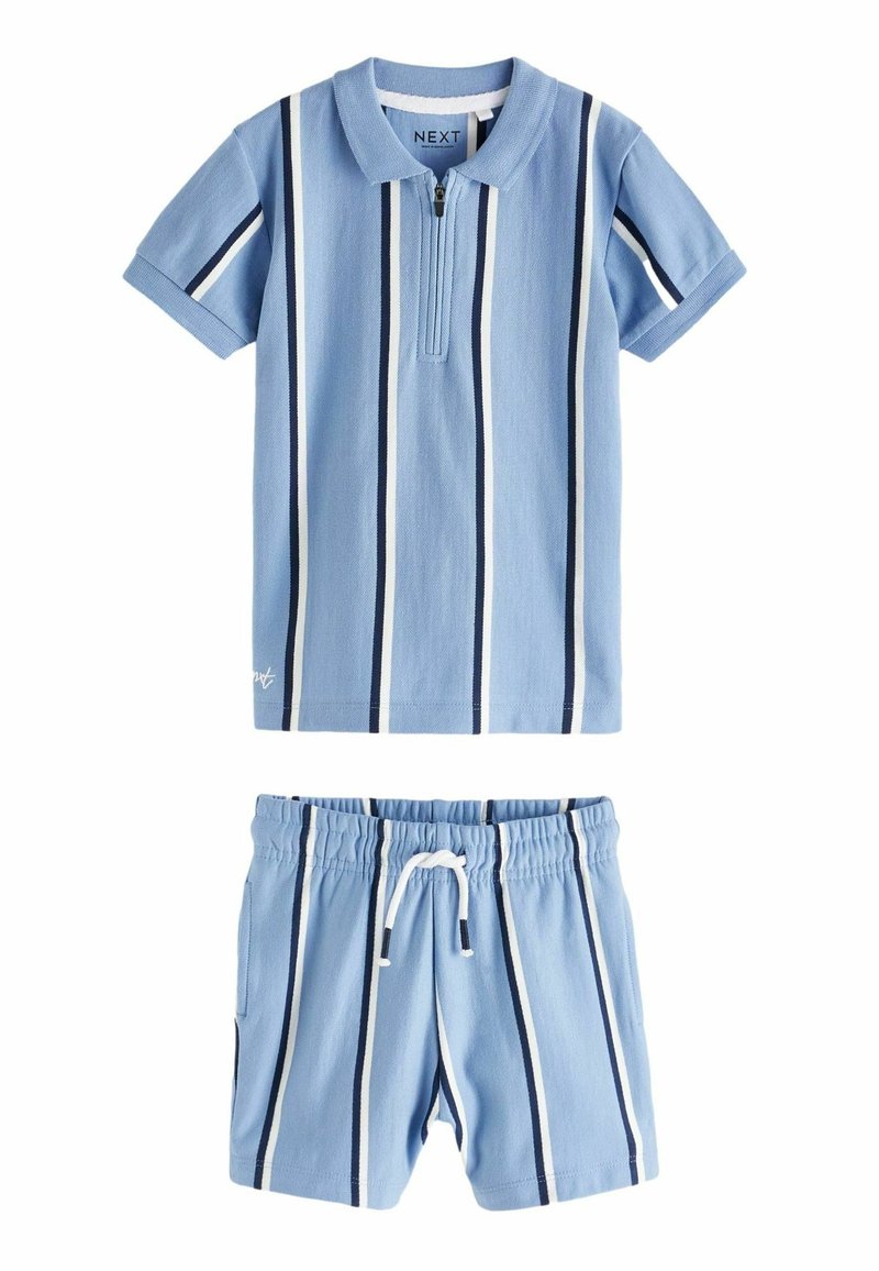 Next ZIP SET-REGULAR FIT - Verryttelyhousut - blue vertical stripe