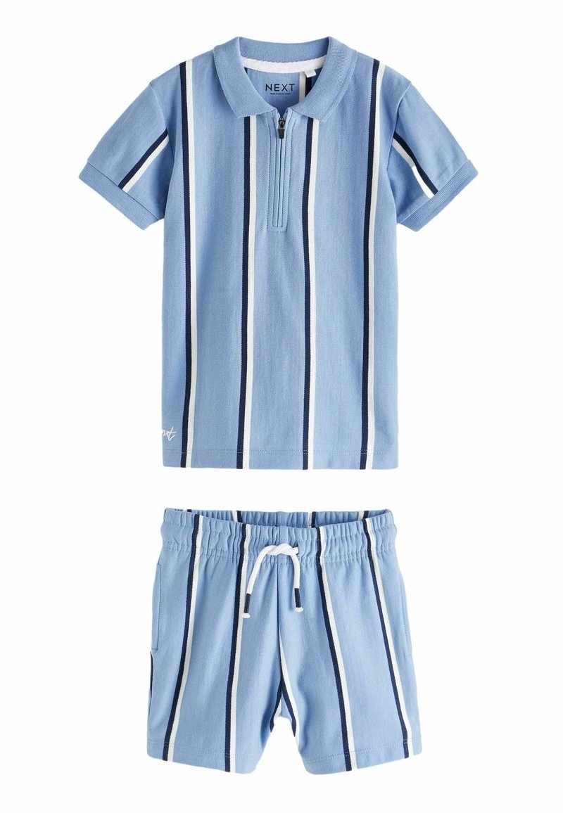 Next - SET  REGULAR FIT - Shorts - blue vertical stripe, Ingrandire