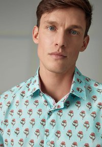 Next SHORT SLEEVE -  REGULAR FIT - Košeľa - turquoise blue