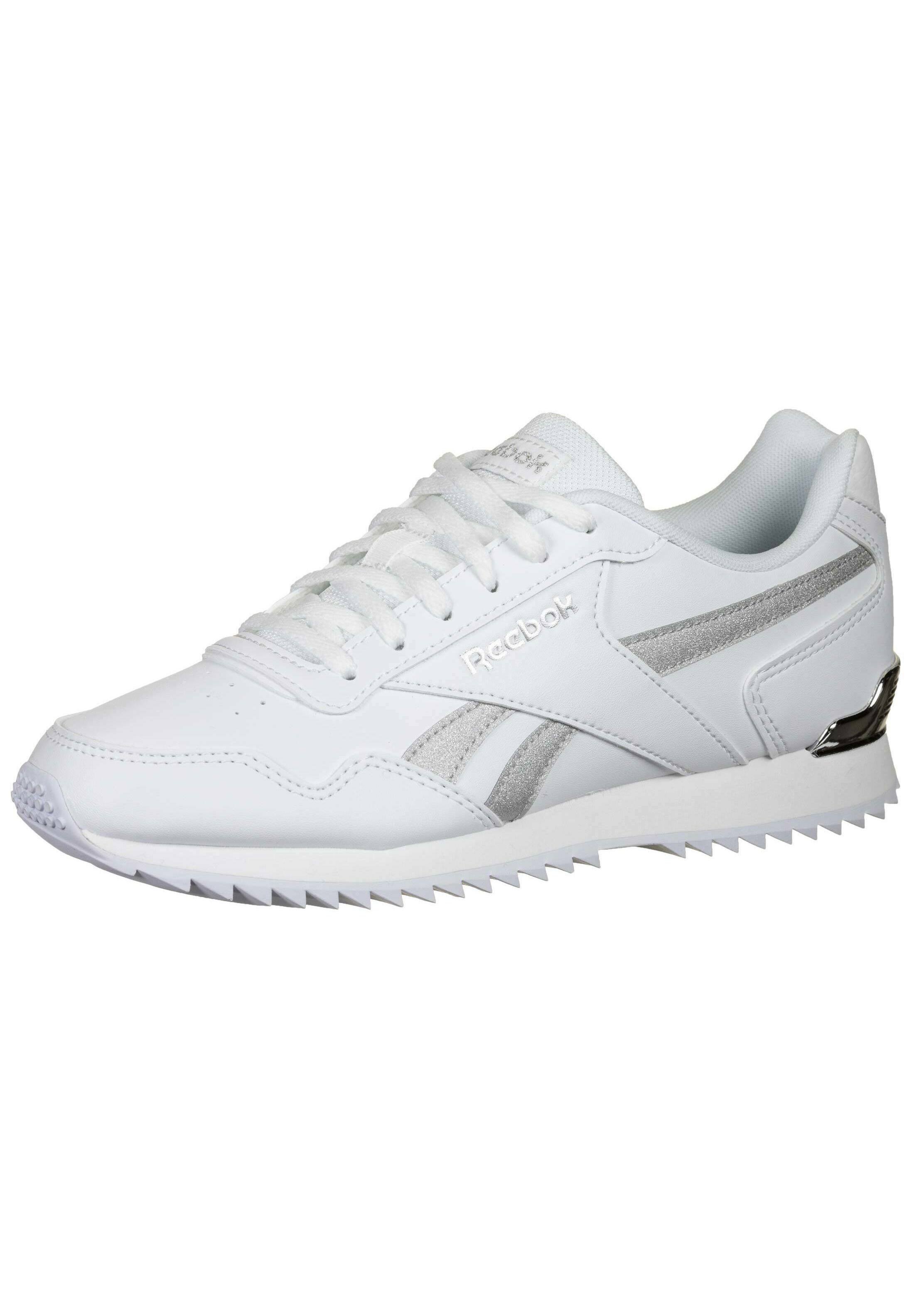 silver reebok trainers