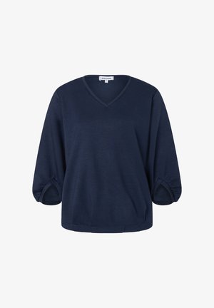 More & More, MORE & MORE LOCKERES 3/4 ARM-SWEATSHIRT, BALLONÄRMEL - Sweater - classic blue
