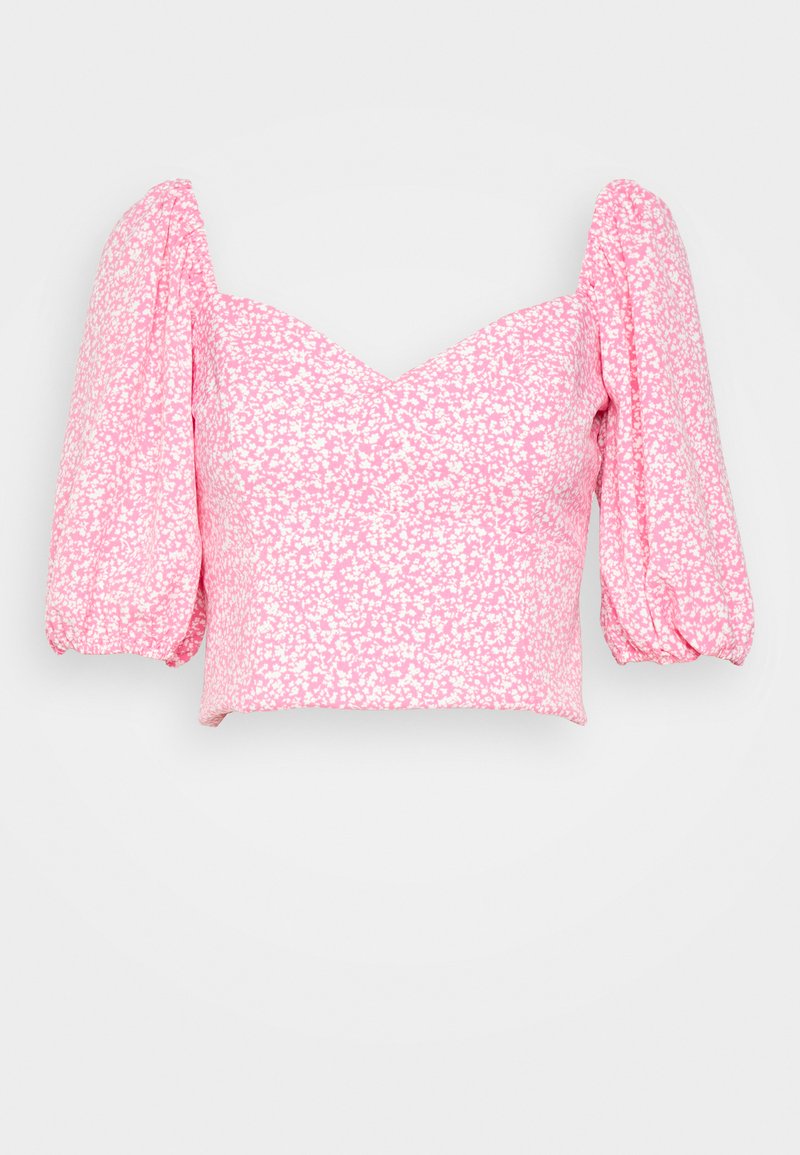 Abercrombie & Fitch CORSET SCOOP - Blusa - pink