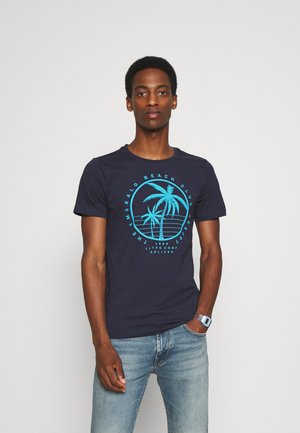 Print T-shirt - dark blue
