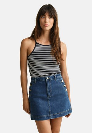 STRIPED HALTERNECK TANK - Top - evening blue