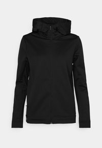 RIDER TECH ZIP HOOD - Tröja med dragkedja - black