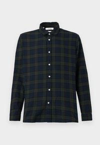 SLHREGNOAH BRUSHED TWIST - Cămașă - deep forest/dark sapphire
