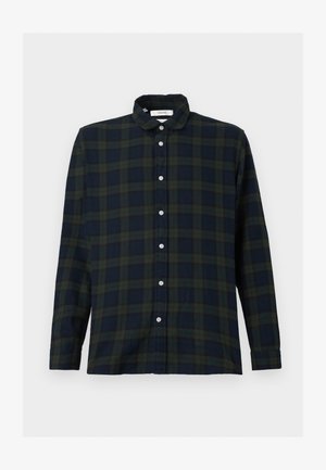 SLHREGNOAH BRUSHED TWIST - Majica - deep forest/dark sapphire