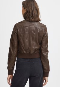 Oxmo OXDenny - Giacca di pelle - chestnut