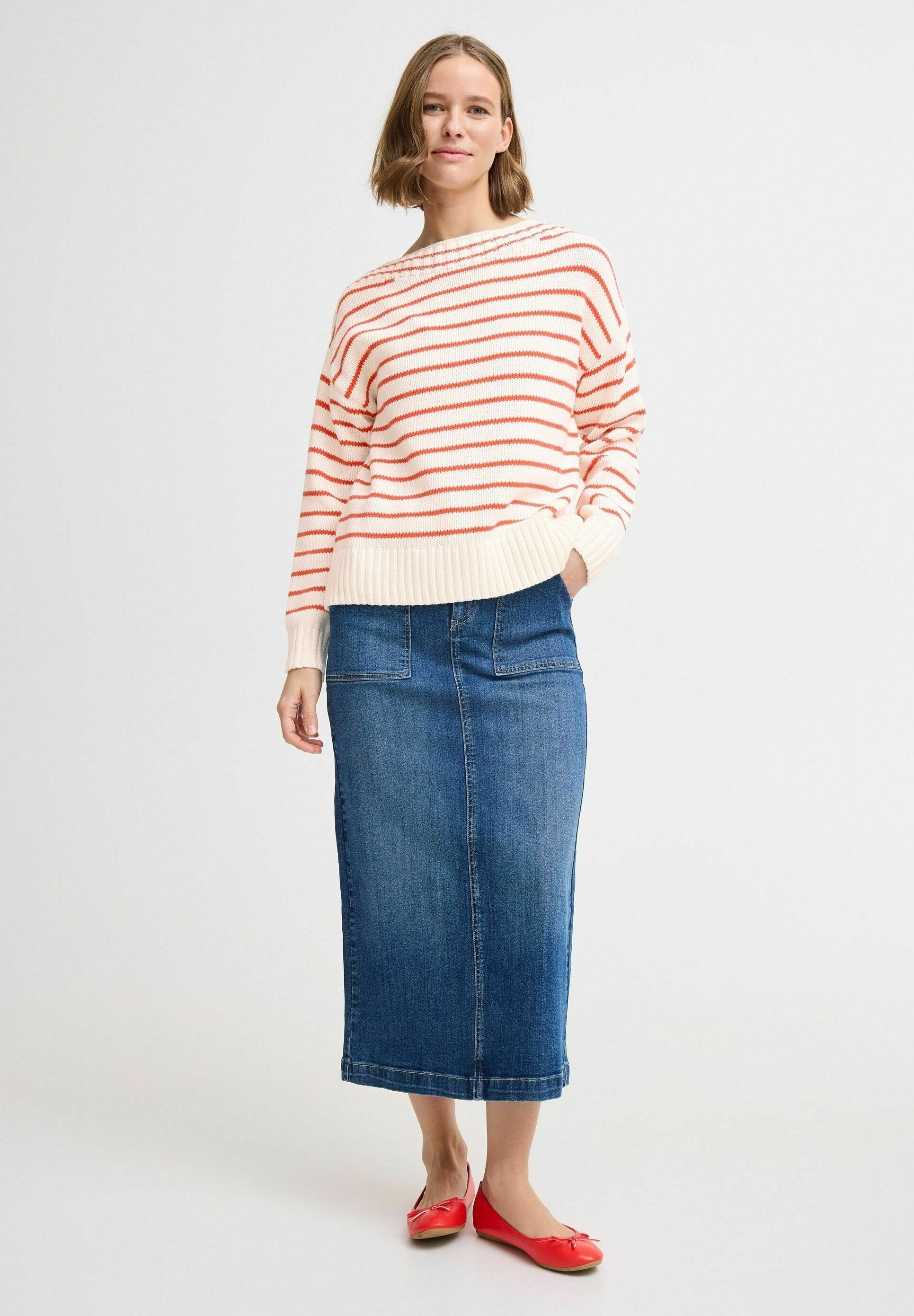 b.young BYNAGLA - Jumper - poinsettia mix/red - Zalando.co.uk