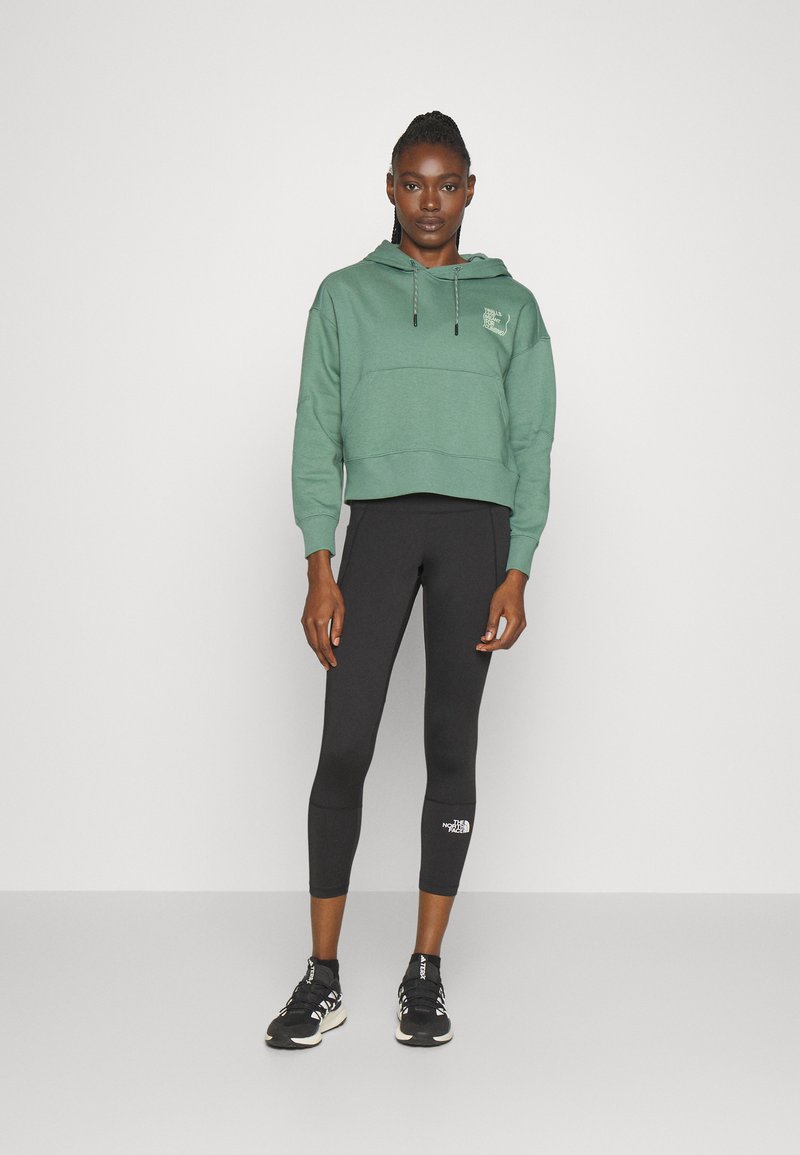 The North Face OUTDOOR GRAPHIC HOODIE - Sweat à capuche - dark sage/vert  foncé - ZALANDO.FR