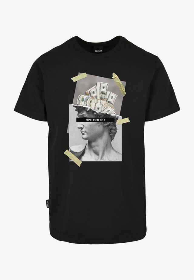 WL DOLLAR MIND - T-shirt med print - black/mc