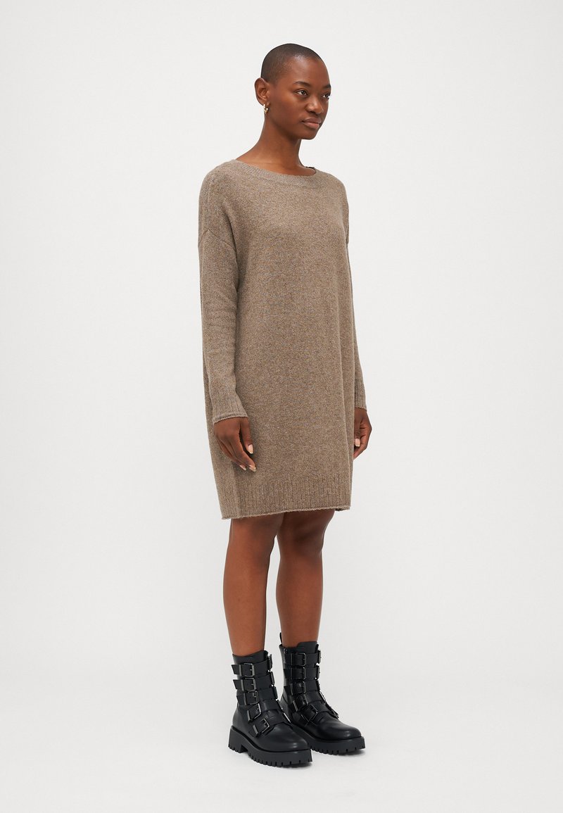 light brown jumper dress Cozy Memories Sweater Dress In Light Camel – Impressions Online Boutique