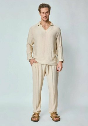 ENSEMBLE FIN UNI - Pantalon de survêtement - beige