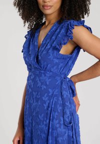 South Beach WRAP SHORT SLEEVE MAXI - Jurk - blue