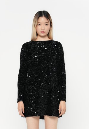ONLANIKA SEQUINS BOW DRESS - Koktélruha / Partiruha - black