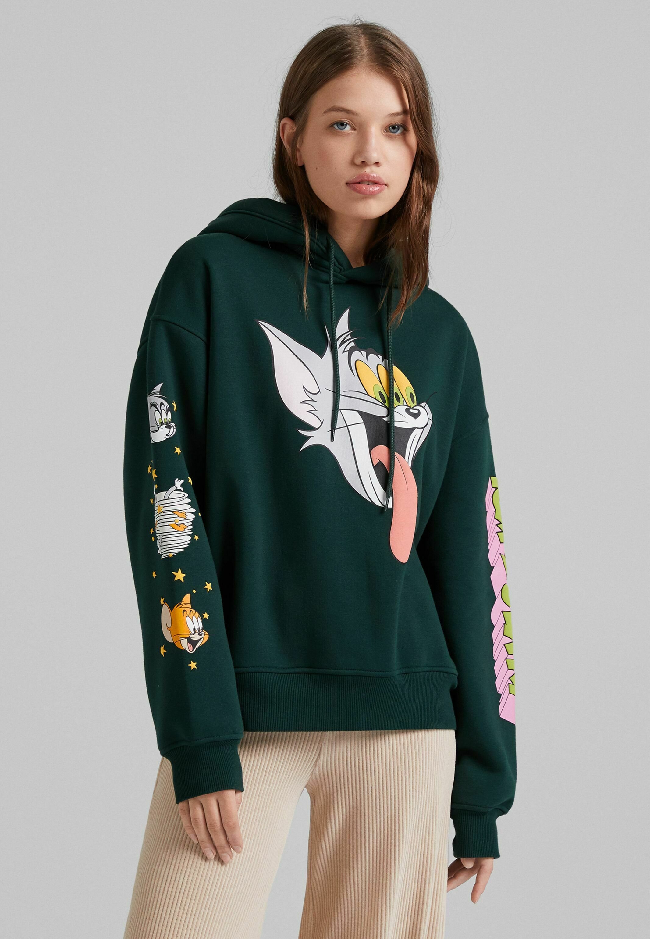 Bershka OVERSIZE - Felpa con cappuccio - green/verde - Zalando.it